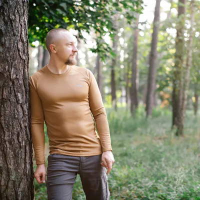 Футболка с длинным рукавом Tribe Coolpass LS T-KI-0007-coyote S - Robinzon.ua