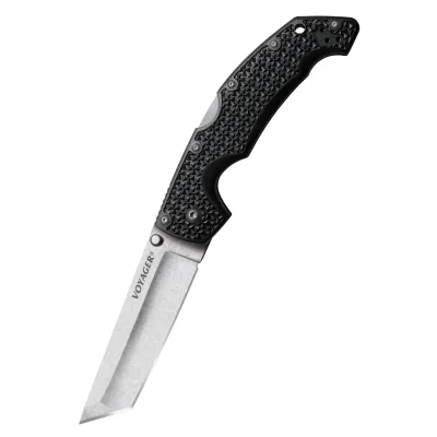Ніж складаний Cold Steel Voyager Large, Tanto Point, Plain Edge, 10A, Black (CST CS-29AT) - Robinzon.ua