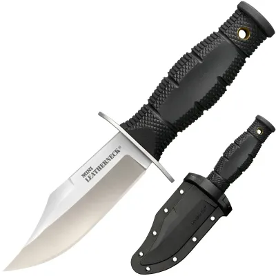 Нож Cold Steel Mini Leather Neck Clip Point, Black (CST CS-39LSAB) - Robinzon.ua
