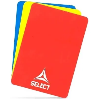 Карточки арбитра Select Referee cards v24 (набор 3шт) Красный, Желтый, Синий 12х9 см (749092-003) - Robinzon.ua