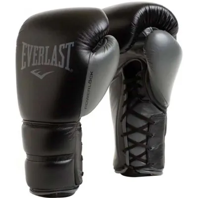Боксерські рукавиці Everlast Powerlock 2 Pro Lace Чорний 12 унцій (896910-70-312 12) - Robinzon.ua