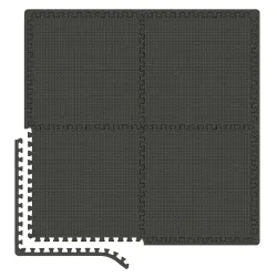 Мат-пазл EVA 1 см - 4 частей Hop-Sport A010 черный - Robinzon.ua