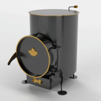 Буржуйка «Canada» 75 м3 із зольником - Robinzon.ua