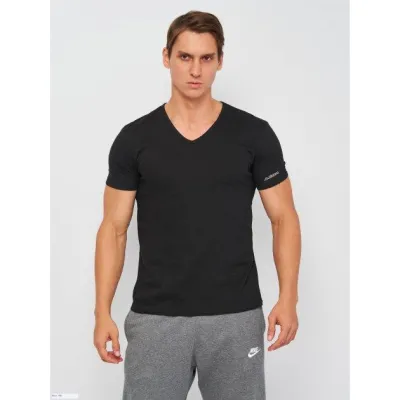 Футболка Kappa T-shirt Mezza Manica Scollo V  чорний Чол L K1315 Nero L - Robinzon.ua