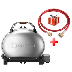 КОМПЛЕКТ Портативный переносной газовый гриль O-GRILL 500, серебро + шланг в подарок! КОМПЛЕКТ Портативный переносной газовый гриль O-GRILL 500, серебро + шланг в подарок! - Robinzon.ua