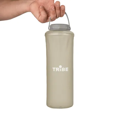 Пляшка Tribe Soft Bottle 1,5 л TPU м'яка  T-FE-0024-grey - Robinzon.ua