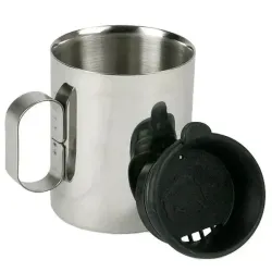Термокружка с крышкой Tatonka Thermo Delux 300, Silver/Black (TAT 4102.000) - Robinzon.ua