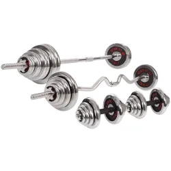 Комплект 4в1 штанги та гантелі 55 кг YORK 1312 - Robinzon.ua