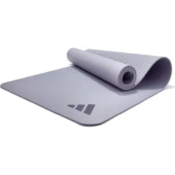 Килимок для йоги Adidas Premium Yoga Mat Сірий 176 х 61 х 0,5 см (ADYG-10300SV) - Robinzon.ua