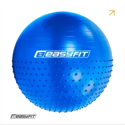 Фітбол 65 см EasyFit Hybrid синій (фітбол напівмасажний) Фітбол 65 см EasyFit Hybrid синій (фітбол напівмасажний) - Robinzon.ua