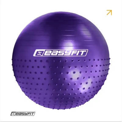 Фитбол 65 см EasyFit Hybrid фиолетовый (фитбол полумассажный) - Robinzon.ua