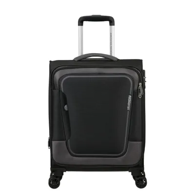 Валіза 55 см PULSONIC ASPHALT BLACK - Robinzon.ua