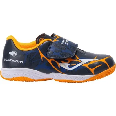 Футзалки детские Joma SUPER COPA Темно-синий, Оранжевый 34 (SCJW2503INV 34) - Robinzon.ua