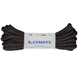 LOWA шнурки ATC Mid 160 cm black-grey dotted - Robinzon.ua