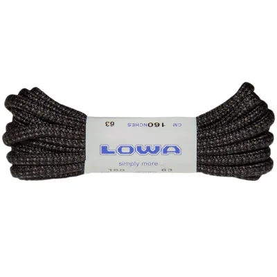 LOWA шнурки ATC Mid 160 cm black-grey dotted - Robinzon.ua