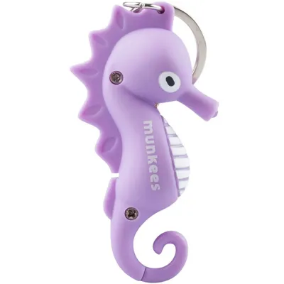 Munkees 1124 брелок-фонарик Seahorse LED purple - Robinzon.ua