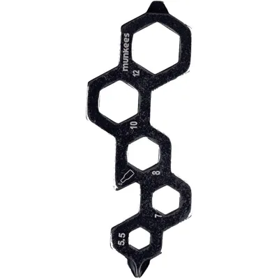 Munkees 2539 брелок-мультиінструмент Tool Caterpillar чорний. - Robinzon.ua