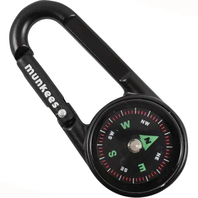 Munkees 3135 брелок-компас Thermometer black - Robinzon.ua