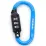 Munkees 35931 карабин Combi Lock Carabiner D-Shape blue - Robinzon.ua