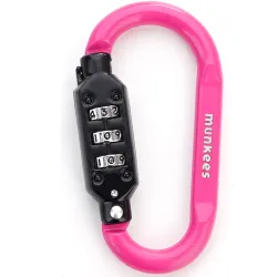 Munkees 35931 карабин Combi Lock Carabiner D-Shape magenta - Robinzon.ua