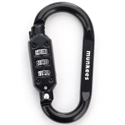 Munkees 35932 карабин Combi Lock Carabiner D-Shape black - Robinzon.ua
