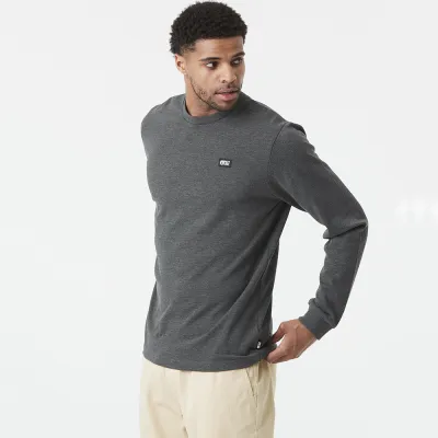 Picture Organic реглан Sican LS dark grey melange L - Robinzon.ua