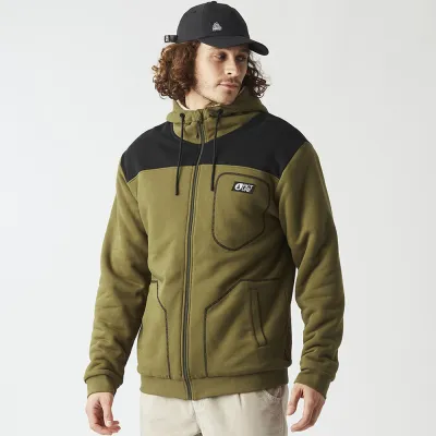 Толстовка Picture Organic Basement Plush Zip тютюнового кольору L. - Robinzon.ua