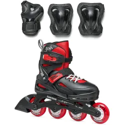 Rollerblade ролики Fury Combo black-red 29-33 - Robinzon.ua