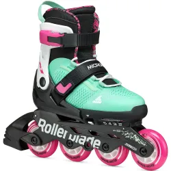 Rollerblade ролики Microblade XT black-sea green 33-36.5 - Robinzon.ua