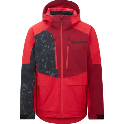 Ziener куртка лижна Trivor 2026 червоно-чорна туманна друк 50. - Robinzon.ua