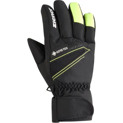 Перчатки лижні Ziener Gunar GTX чорний-отруйний жовтий 10. - Robinzon.ua