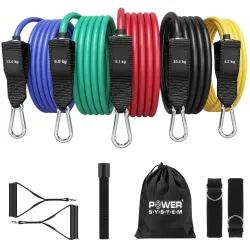 Набор трубчатых эспандеров Power System PS-4099 Total Expander Set 5шт. - Robinzon.ua