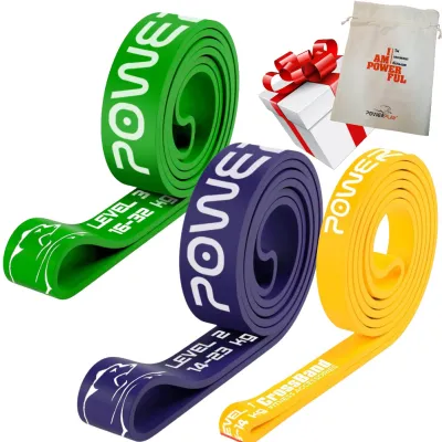 Эспандер петля (резинка для фитнеса и кроссфита) PowerPlay PP_0011 набор 3шт. сопротивление 5-32кг. (суммарно 69кг.) - Robinzon.ua