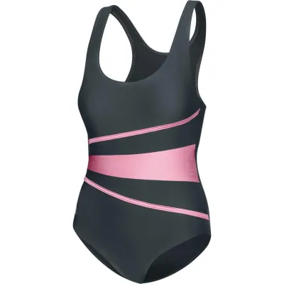 Купальник закрытый для женщин Aqua Speed Swimsuit STELLA LADY Темно-серый, Розовый 36 (299-33 36) - Robinzon.ua