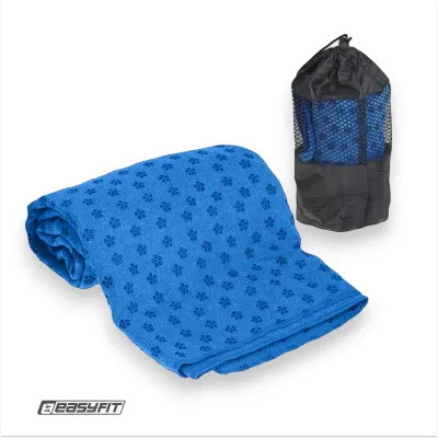 Рушник для йоги EasyFit Yoga Mat Towel з мікрофібри (Синій) - Robinzon.ua