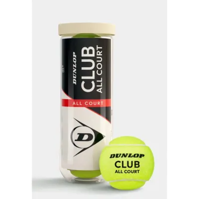 Мячи для тенниса Dunlop CLUB all court 3B Жовтий (601629) - Robinzon.ua