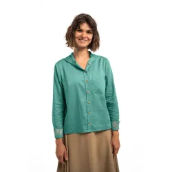 Сорочка жіноча Turbat Mamberamo Wmn XS бірюзовий 012.004.6323 - Robinzon.ua