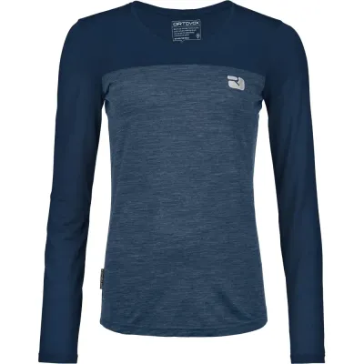 Футболка жіноча Ortovox 150 Cool Logo Ls Wmn L синій 025.001.1224 - Robinzon.ua