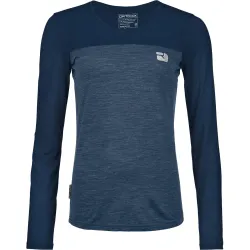 Футболка жіноча Ortovox 150 Cool Logo Ls Wmn L синій 025.001.1224 - Robinzon.ua