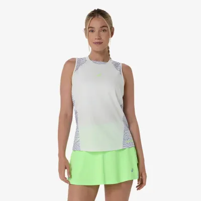 Женская теннисная майка Asics PADEL COURT ALL OVER PRINT TANK Кремовый S (2042A417-400 S) - Robinzon.ua