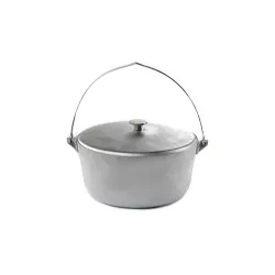 Котел алюминиевый с крышкой и дужкой 265мм 6л СИЛА - Robinzon.ua