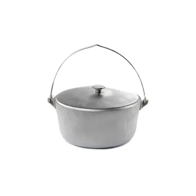 Котел алюмінієвий з кришкою та дужкою 265мм 6л СИЛА - Robinzon.ua