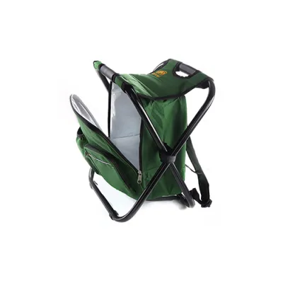 Стул раскладной без спинки (стальной каркас) с термосумкой-рюкзаком &Oslash;19мм 28х35х43см СИЛА - Robinzon.ua