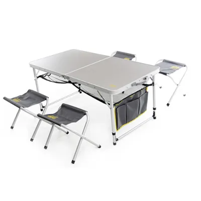 Пікніковий набір Premium на 4 людини (стіл-чемодан з додатковою полицею + 4 стільця) 120*60*70см СИЛА - Robinzon.ua