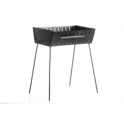 Мангал раскладной (кейс) толщина 2мм на 10 шампуров с чехлом и перчатками СИЛА - Robinzon.ua