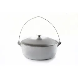 Котел алюминиевый с крышкой и дужкой 255мм 4л СИЛА - Robinzon.ua