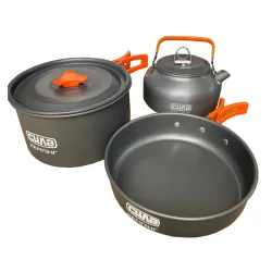 Набор туристической посуды для походов (кастрюля + сковорода + чайник) СИЛА - Robinzon.ua