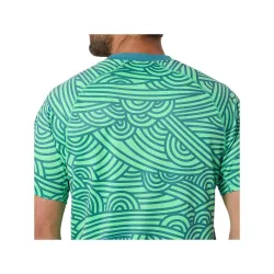 Чоловіча Футболка Asics PADEL COURT ALL OVER PRINT SS TOP Зелений L (2041A385-300 L) - Robinzon.ua