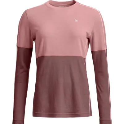 Термофутболка женская Ortovox 185 ROCK'N'WOOL LONG SLEEVE W dusk rose - S - розовый - Robinzon.ua