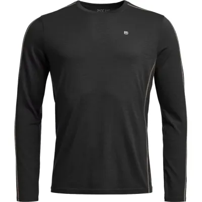 Термофутболка мужская Ortovox 185 ROCK'N'WOOL LONG SLEEVE M black raven - L - черный - Robinzon.ua